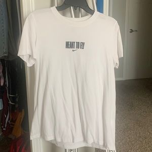 White Nike Meant To Fly Tshirt.